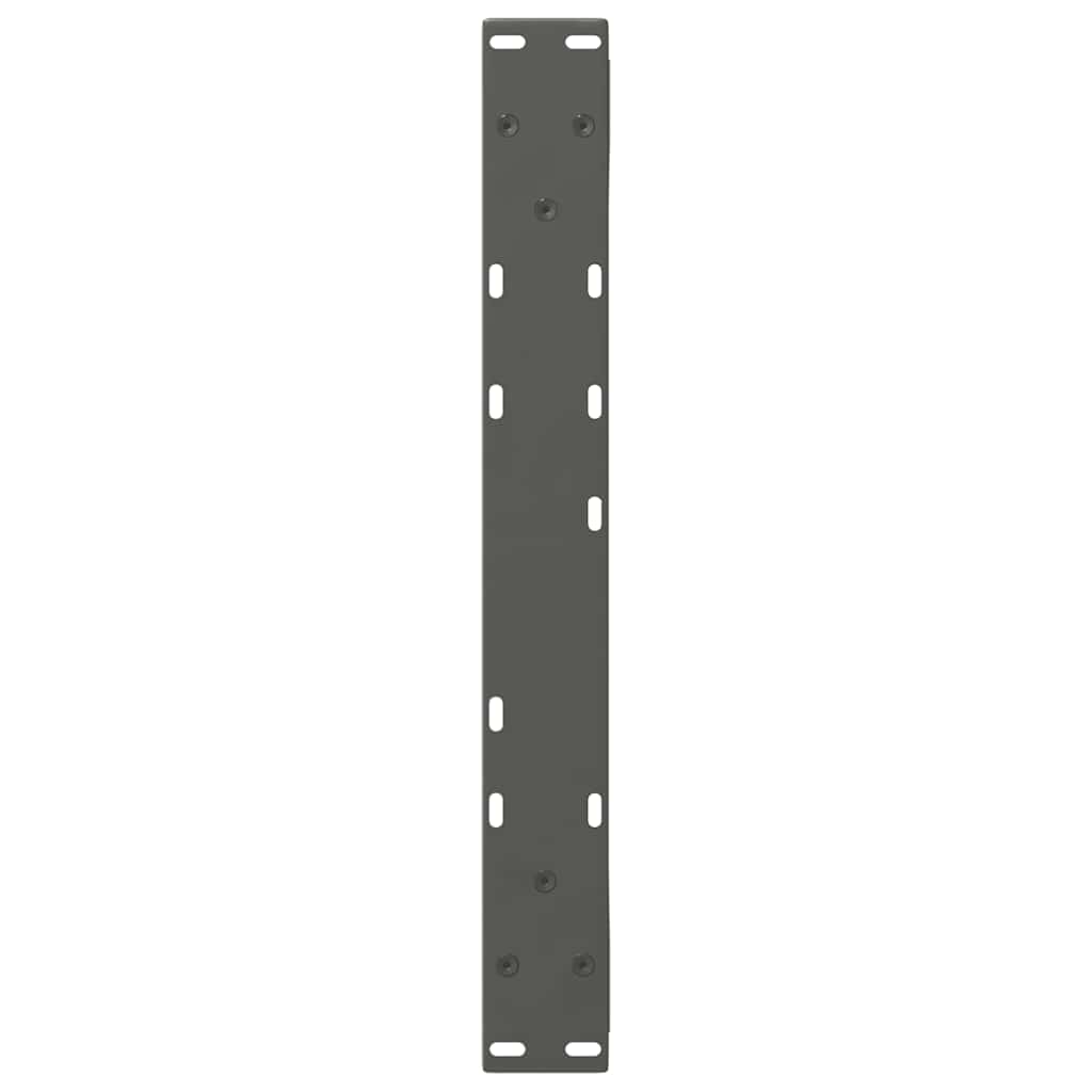 Noge za klub stolić 2 kom. antracit 60 x (42-43,3) cm čelik