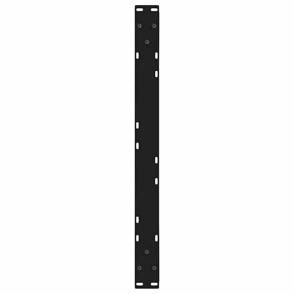 Noge za klub stolić 2 kom Crne 70 x (42-43,3) cm Čelične