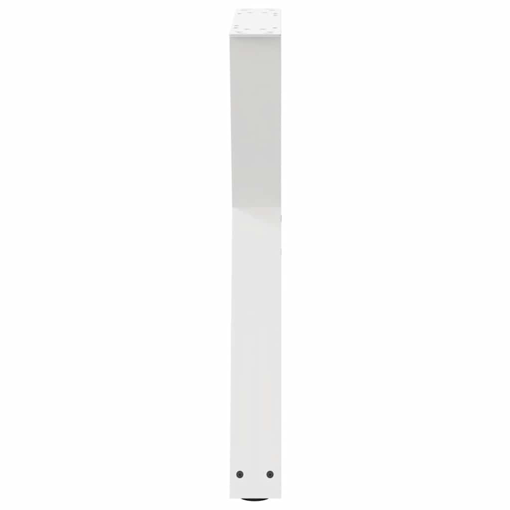 Noge za blagovaonski stol 2 kom Bijele 60 x (72-73,3) cm Čelik