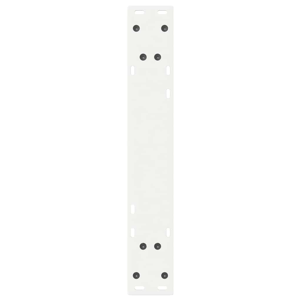 Noge za blagovaonski stol 2 kom Bijele 60 x (72-73,3) cm Čelik