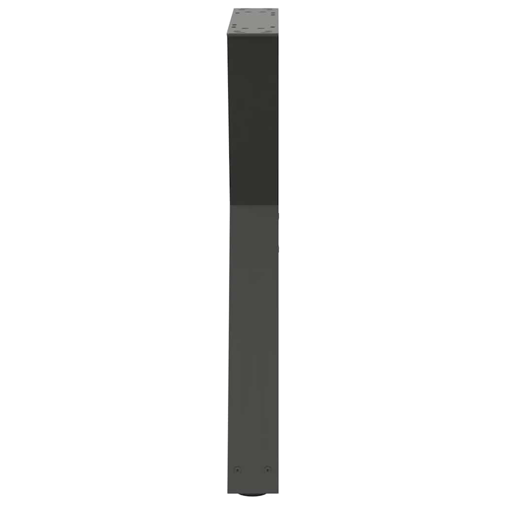 Noge za blagovaonski stol 2 kom. antracit 60 x (72-73,3) cm čelik