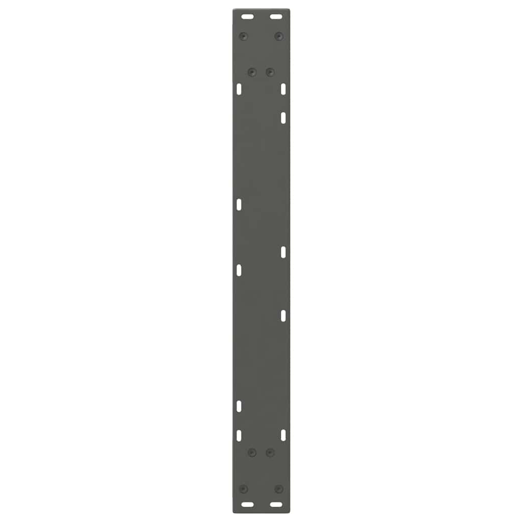 Noge za blagovaonski stol 2 kom. antracit 70 x (72-73,3) cm čelik