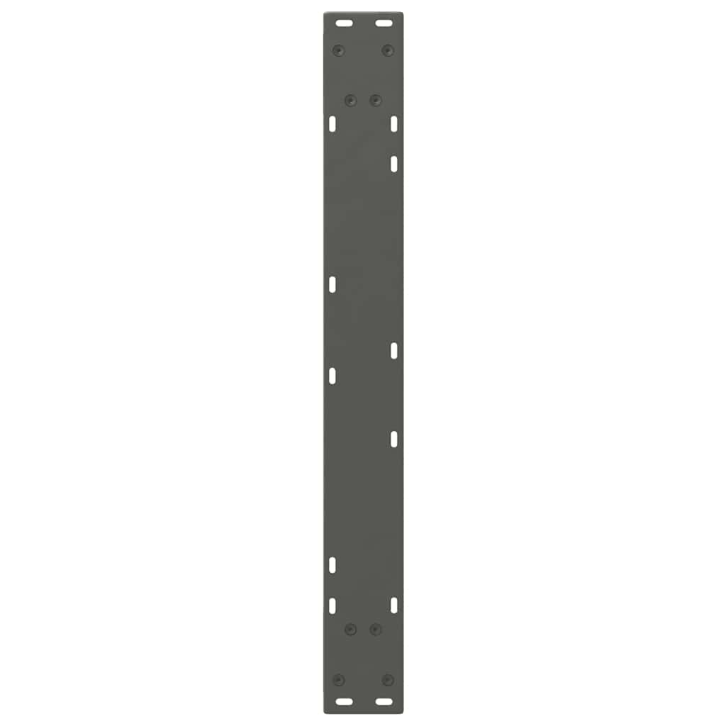 Noge za blagovaonski stol 2 kom. antracit 80 x (72-73,3) cm čelik