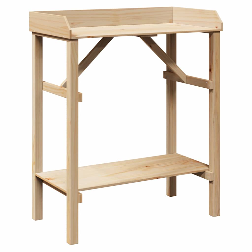 Stol za presađivanje s policom Prirodna 75 x 40 x 90 cm