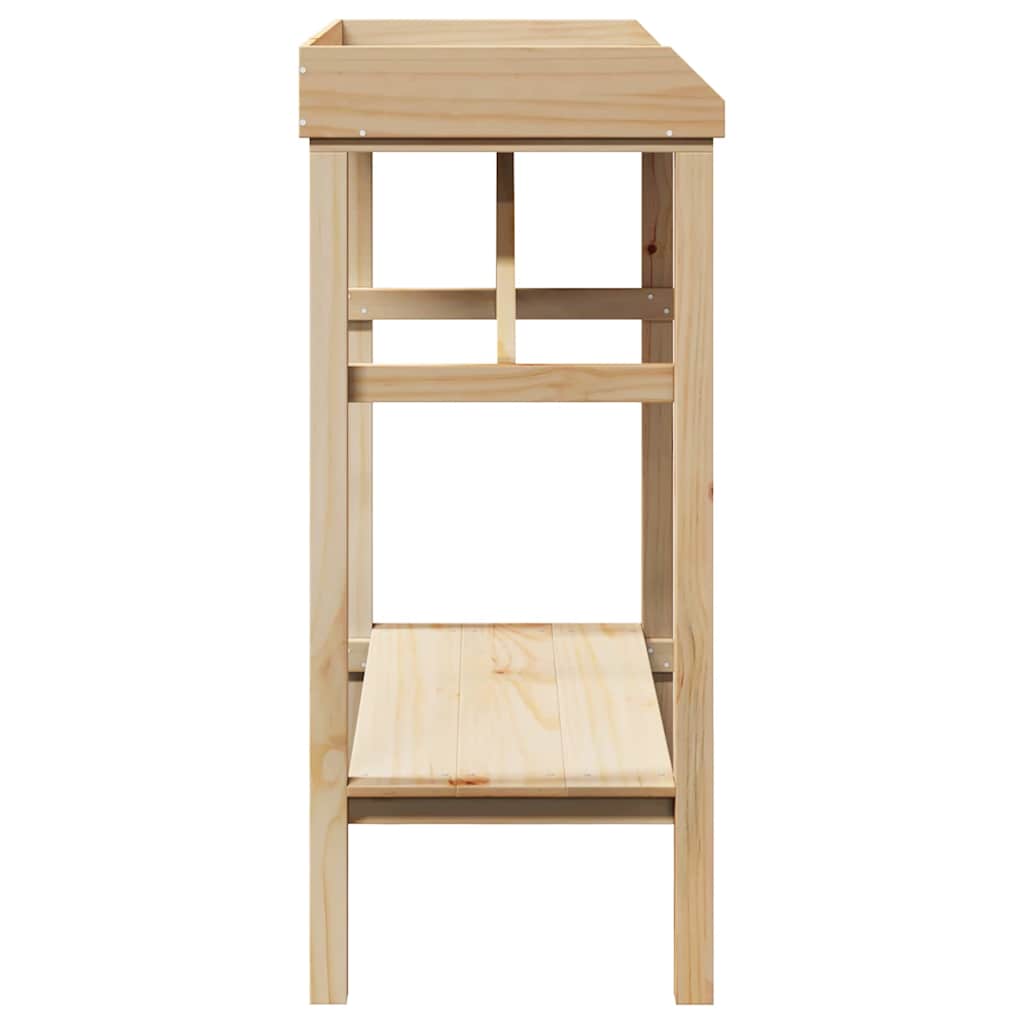 Stol za presađivanje s policom Prirodna 75 x 40 x 90 cm