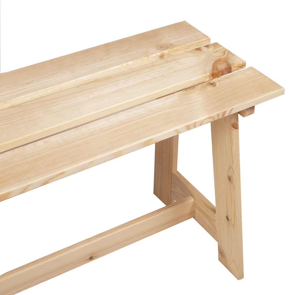 Vanjska klupa Prirodna 119 x 37 x 47 cm Masivno drvo bora