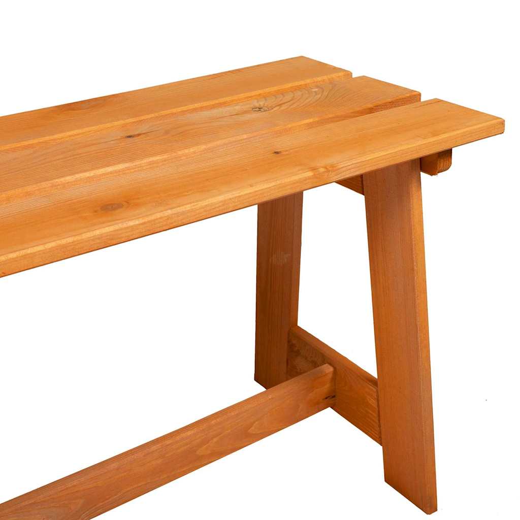 Vanjska klupa Smeđa 119 x 37 x 47 cm Čvrsto borovo drvo