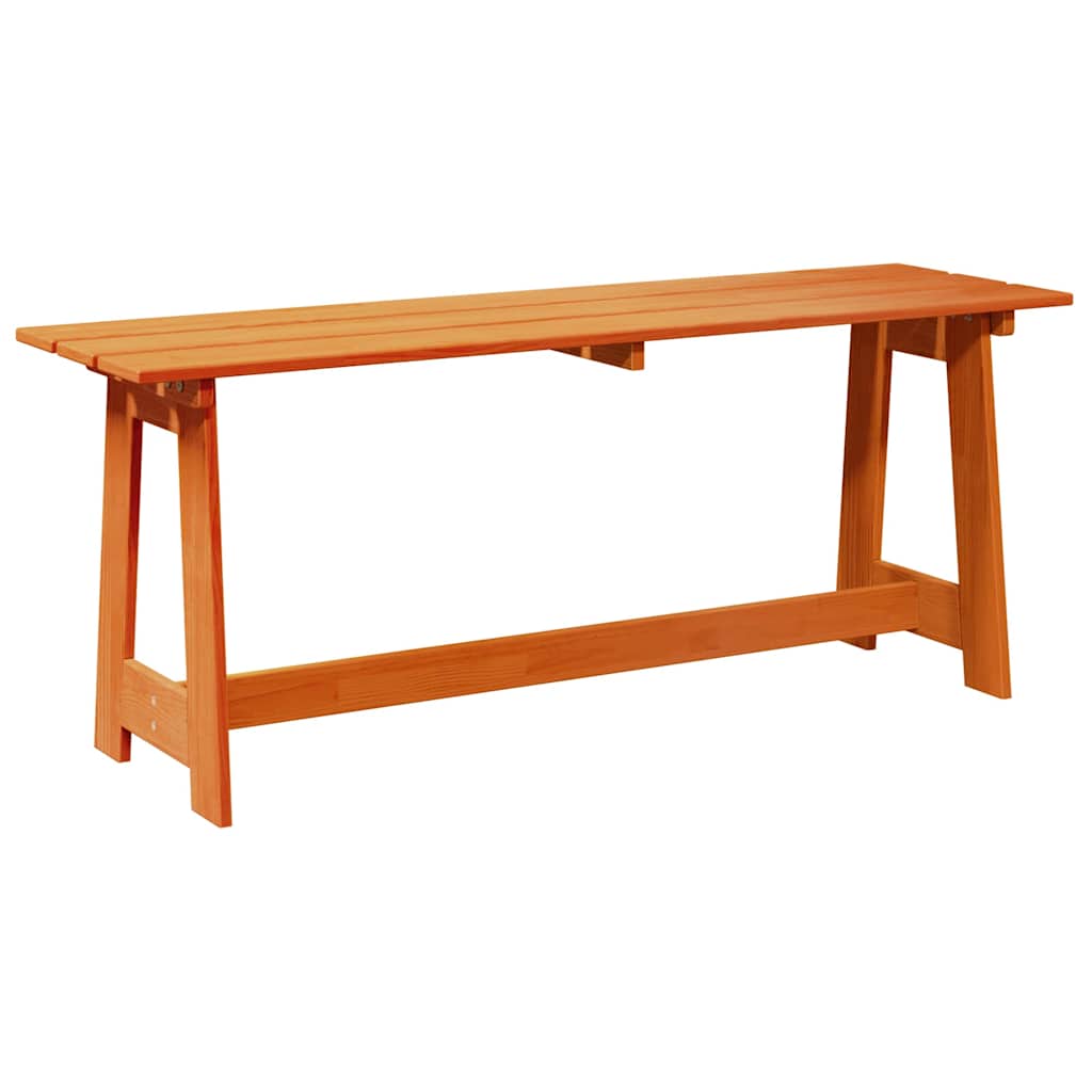 Vanjska klupa Smeđa 119 x 37 x 47 cm Čvrsto borovo drvo