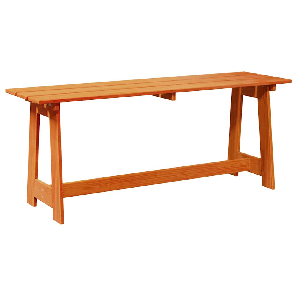 Vanjska klupa Smeđa 119 x 37 x 47 cm Čvrsto borovo drvo