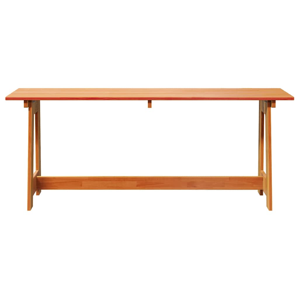 Vanjska klupa Smeđa 119 x 37 x 47 cm Čvrsto borovo drvo
