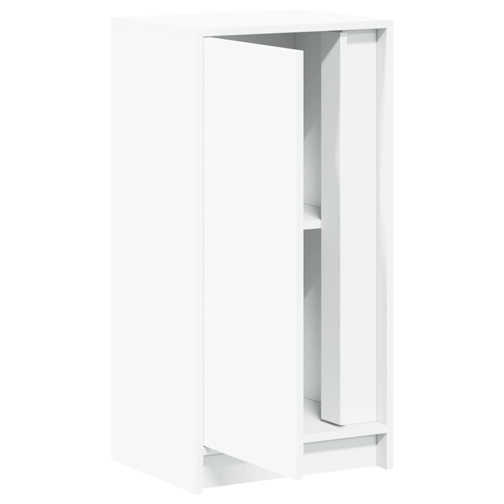 Komoda s LED svjetlima bijela 42,5x34x85 cm konstruirano drvo