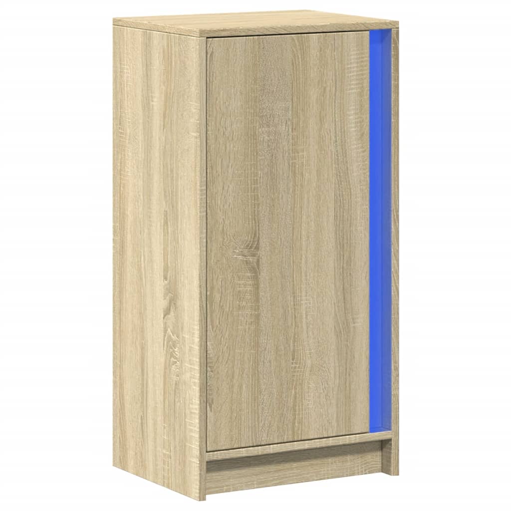 Komoda s LED boja hrasta sonome 42,5x34x85 cm konstruirano drvo