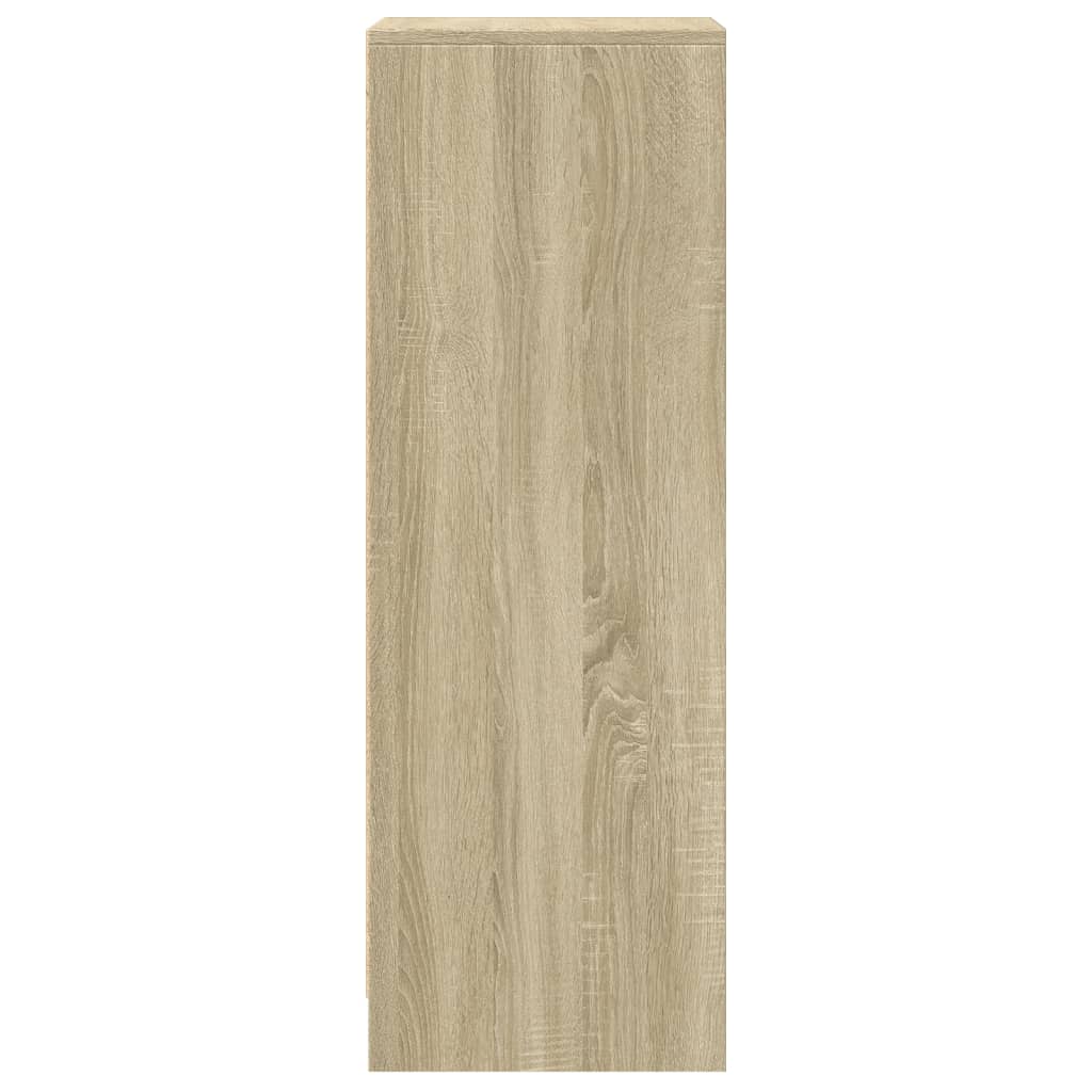Komoda s LED boja hrasta 42,5 x 34 x 100 cm konstruirano drvo
