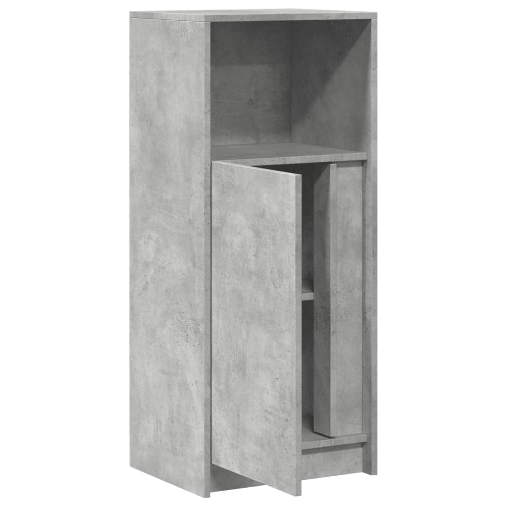 Komoda s LED siva boja betona 42,5x34x100 cm konstruirano drvo