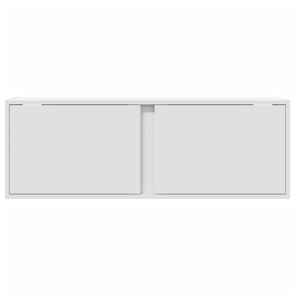 Zidni TV ormarić s LED svjetlima bijeli 100 x 31 x 35 cm