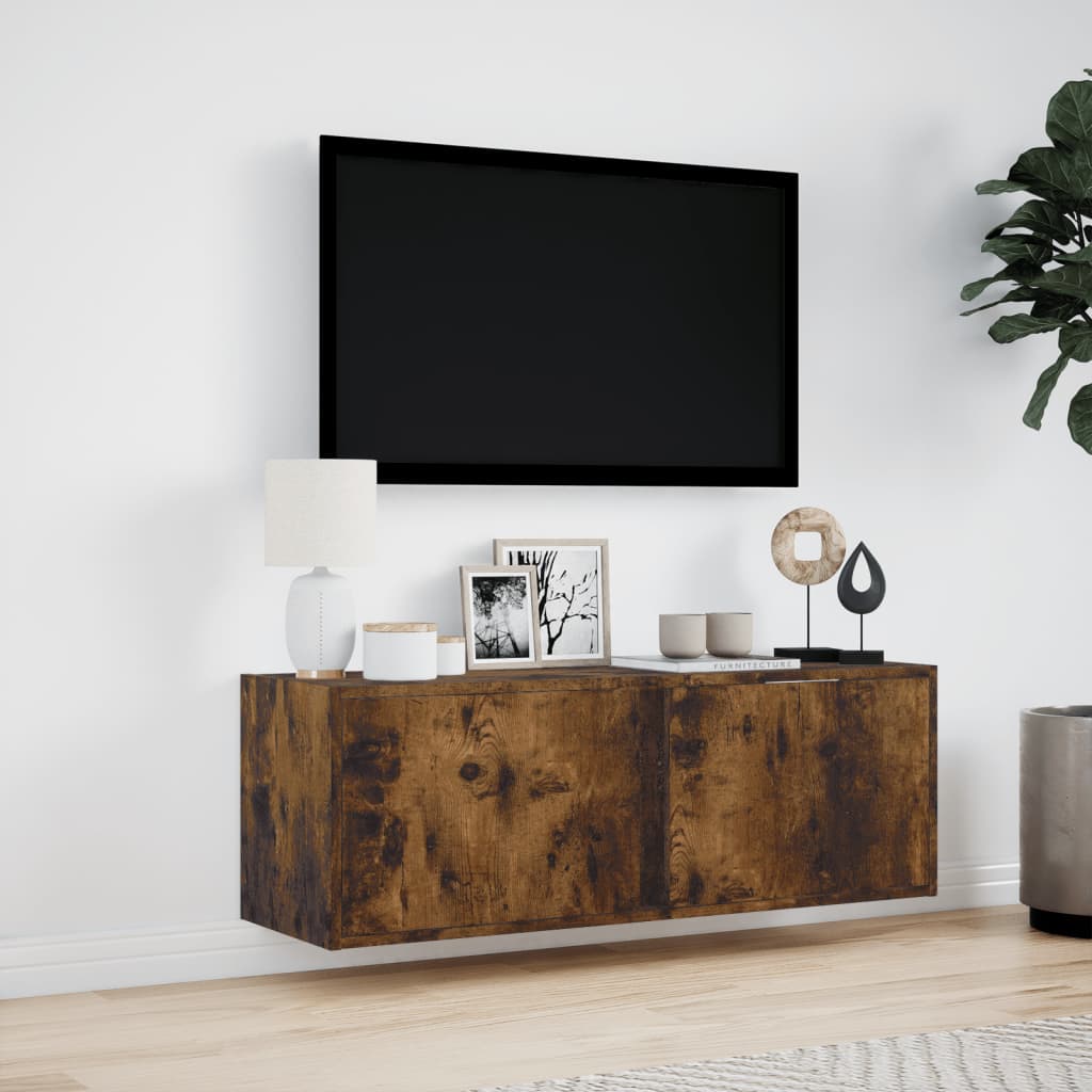 Zidni TV ormarić LED boja dimljenog hrasta 100 x 31 x 35 cm