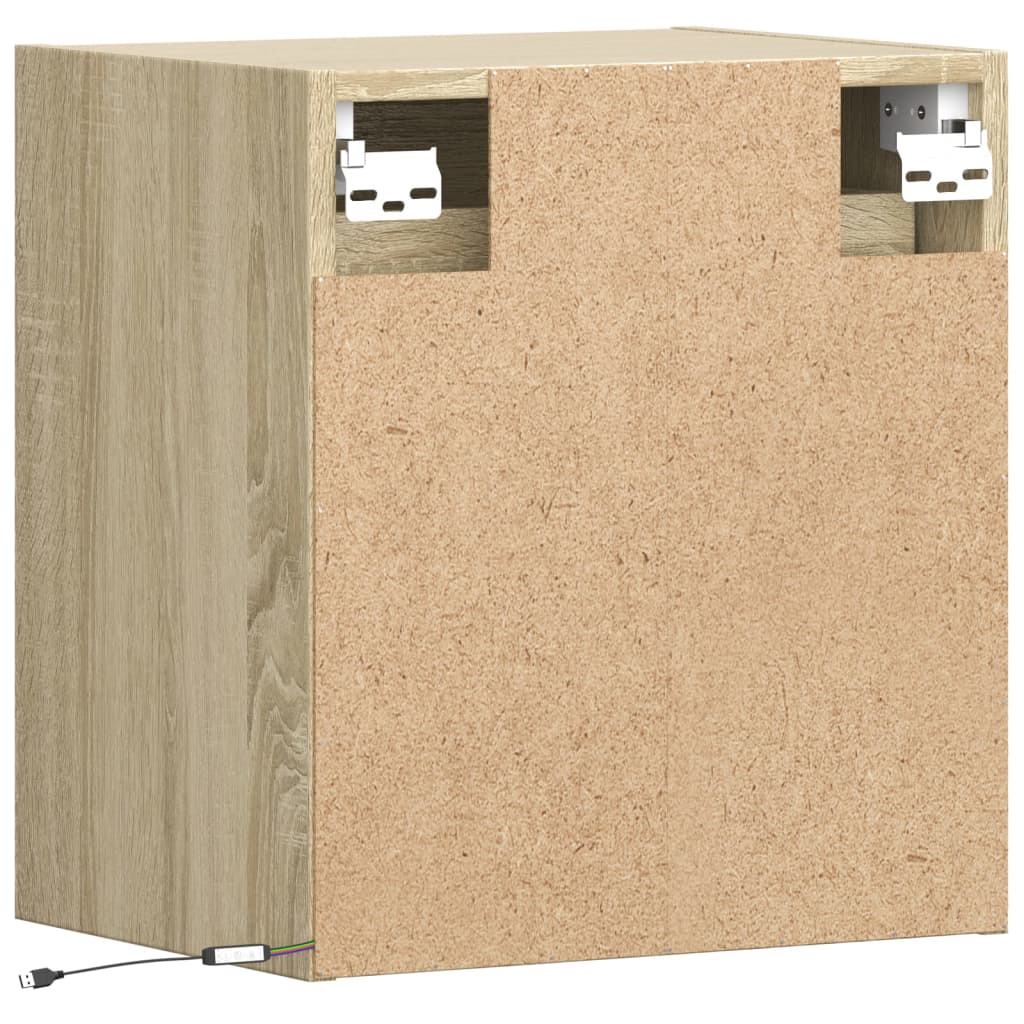 Zidni TV ormarići LED 2 kom boja hrasta sonome 41x31x45 cm