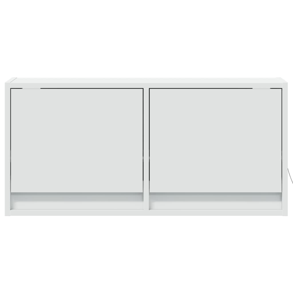 Zidni TV ormarić s LED svjetlima bijeli 80 x 31 x 38 cm