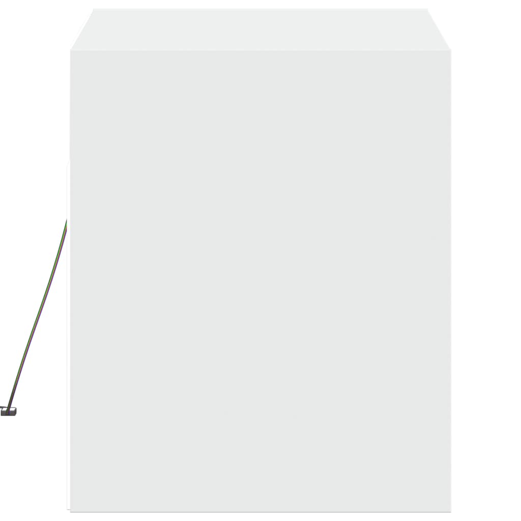 Zidni TV ormarić s LED svjetlima bijeli 80 x 31 x 38 cm