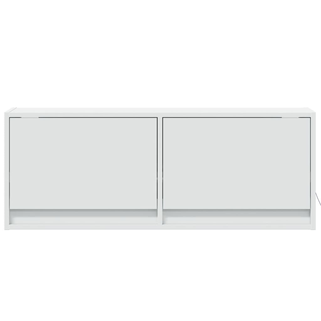 Zidni TV ormarić s LED svjetlima bijeli 100 x 31 x 38 cm
