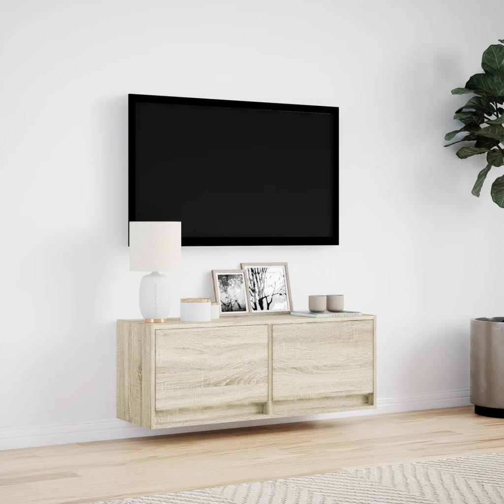 Zidni TV ormarić LED boja hrasta sonome 100 x 31 x 38 cm