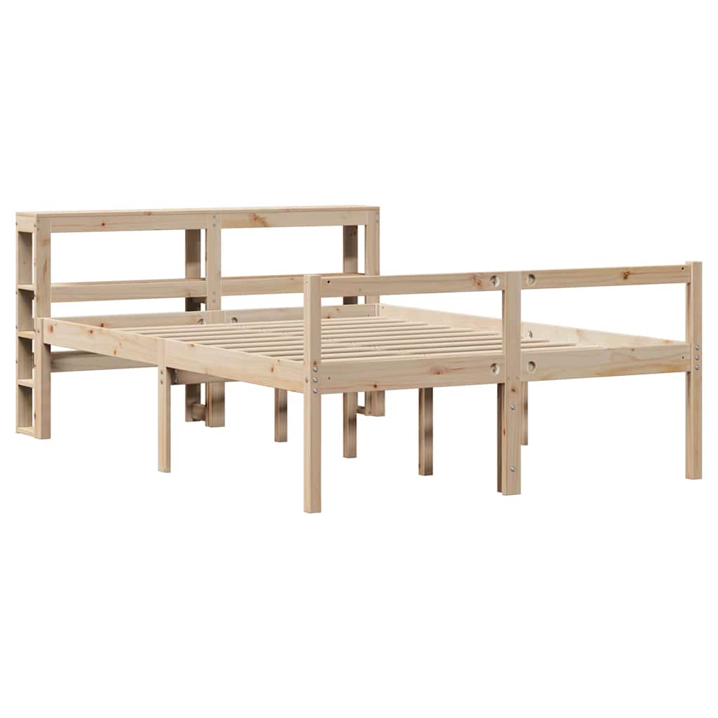 Krevet za starije s uzglavljem 160x200 cm borovina