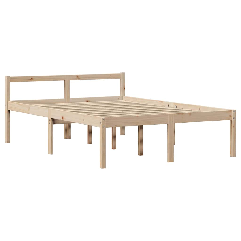 Krevet za starije s uzglavljem 160x200 cm borovina