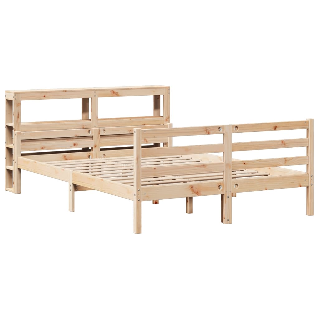 Okvir za krevet s uzglavljem 150 x 200 cm borovina