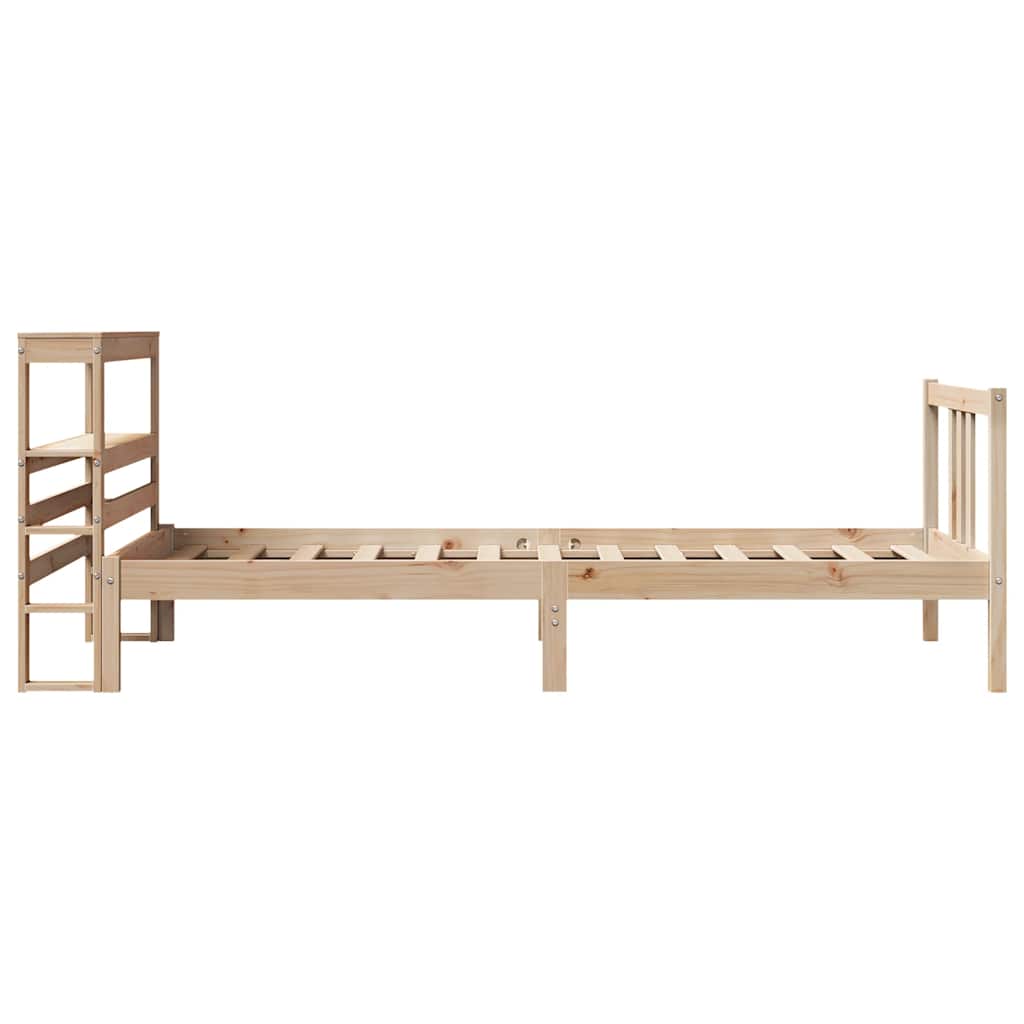 Okvir kreveta s uzglavljem 75x190 cm od borovine