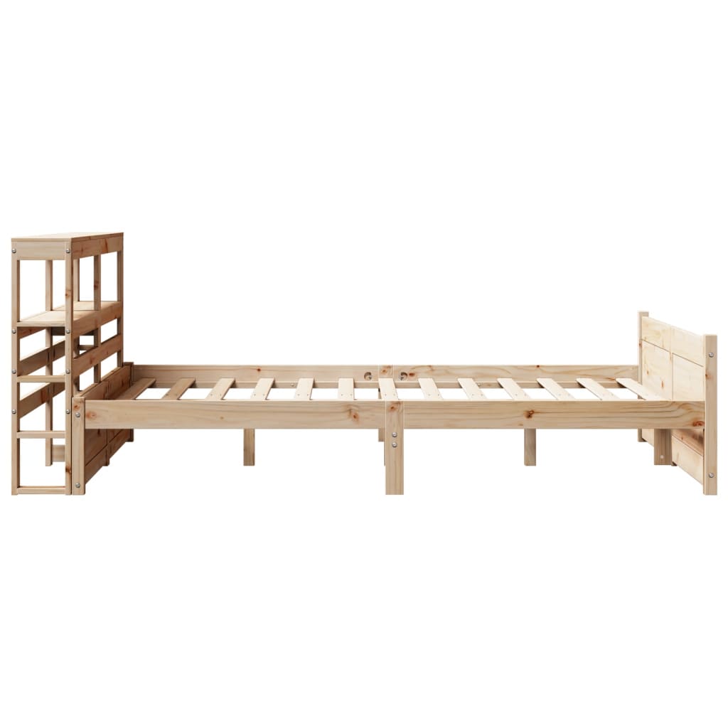 Okvir za krevet s uzglavljem 120 x 200 cm od masivne borovine