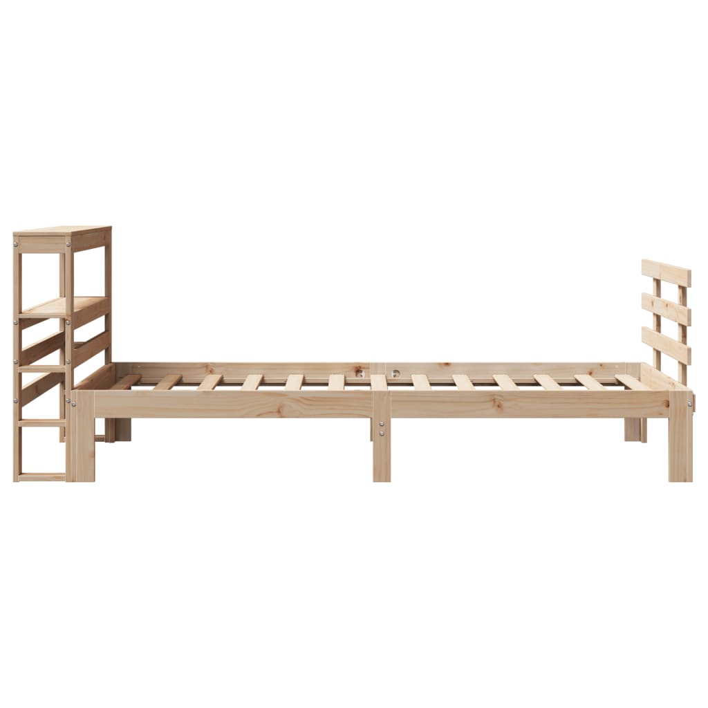 Okvir kreveta s uzglavljem 90 x 190 cm od borovine