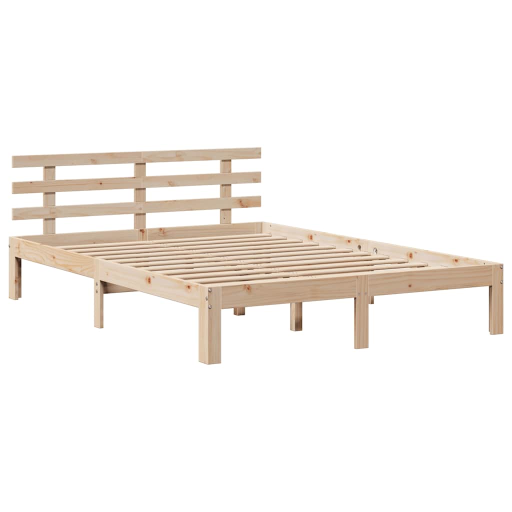 Okvir za krevet s uzglavljem 150 x 200 cm borovina