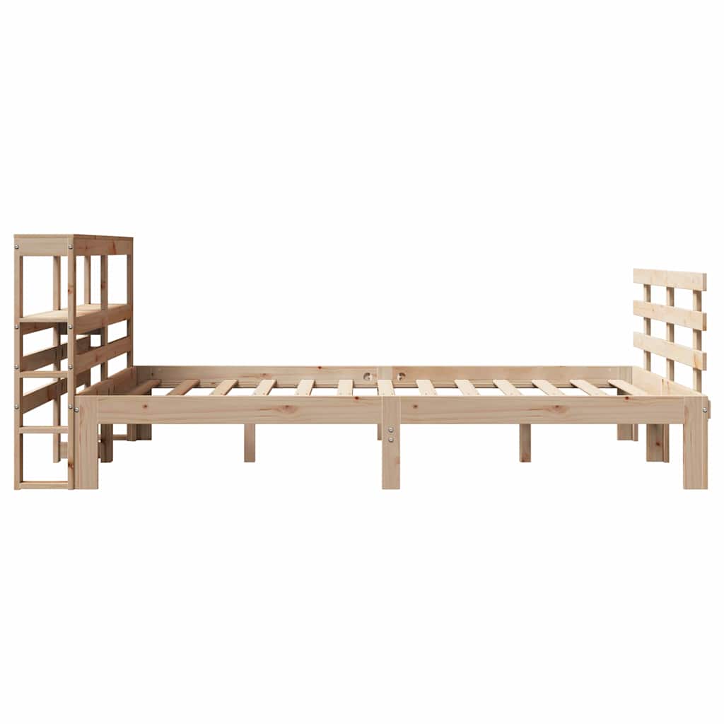 Okvir za krevet s uzglavljem 150 x 200 cm borovina