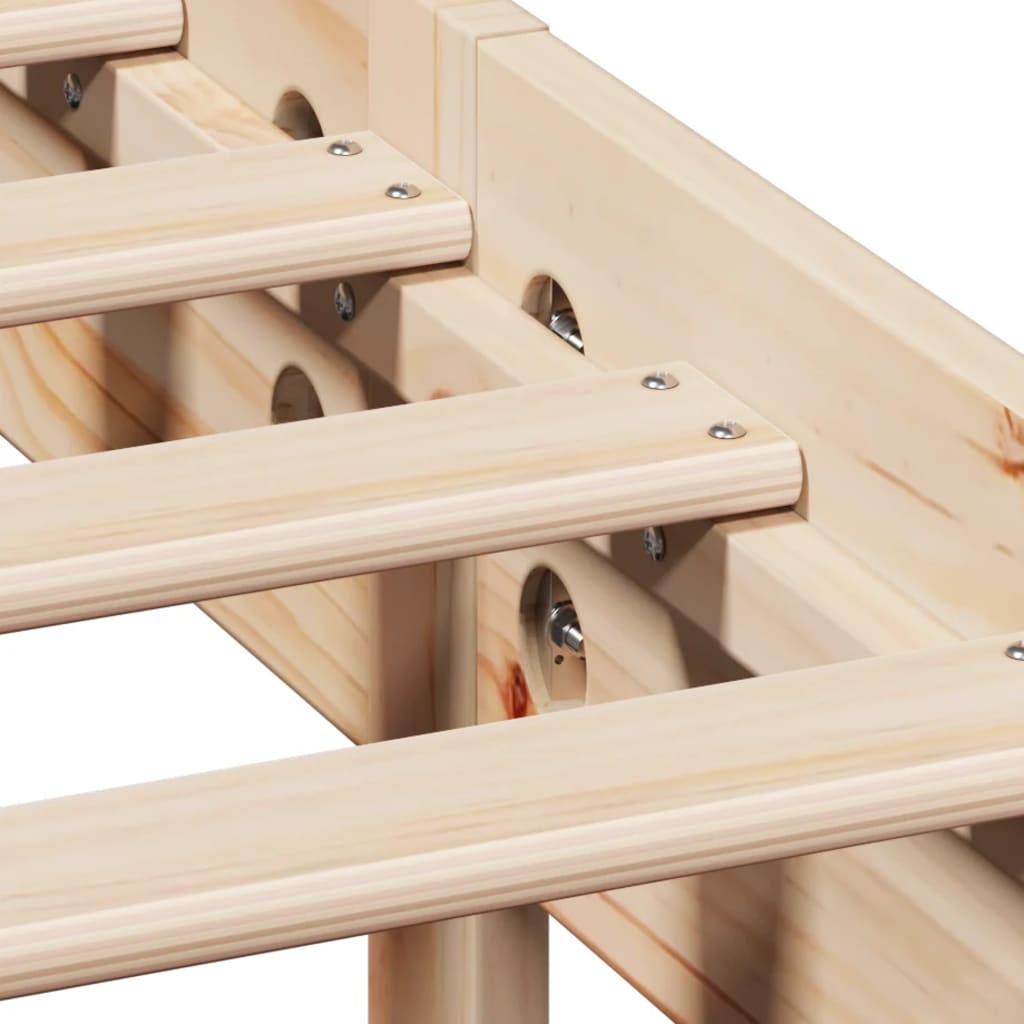 Okvir kreveta bez madraca 90 x 190 cm od masivne borovine