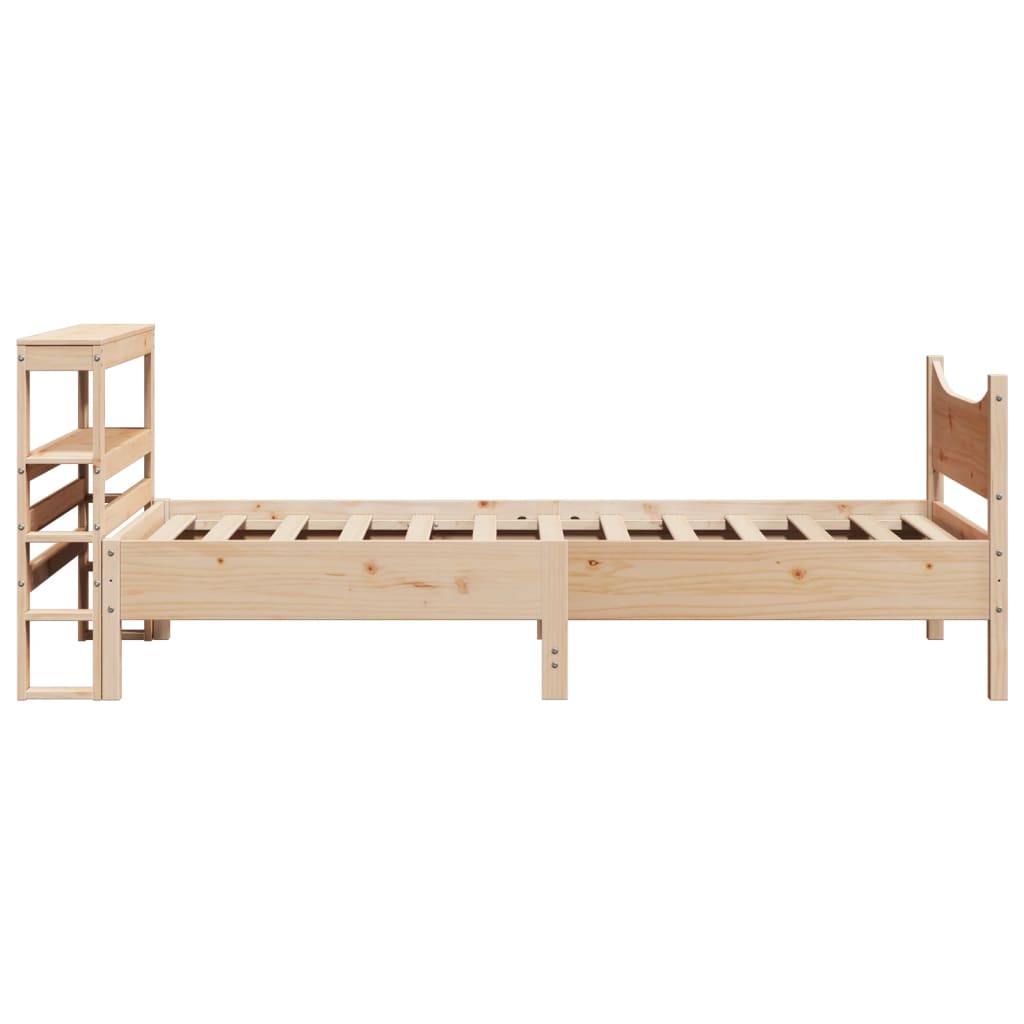 Okvir kreveta s uzglavljem 75x190 cm od borovine