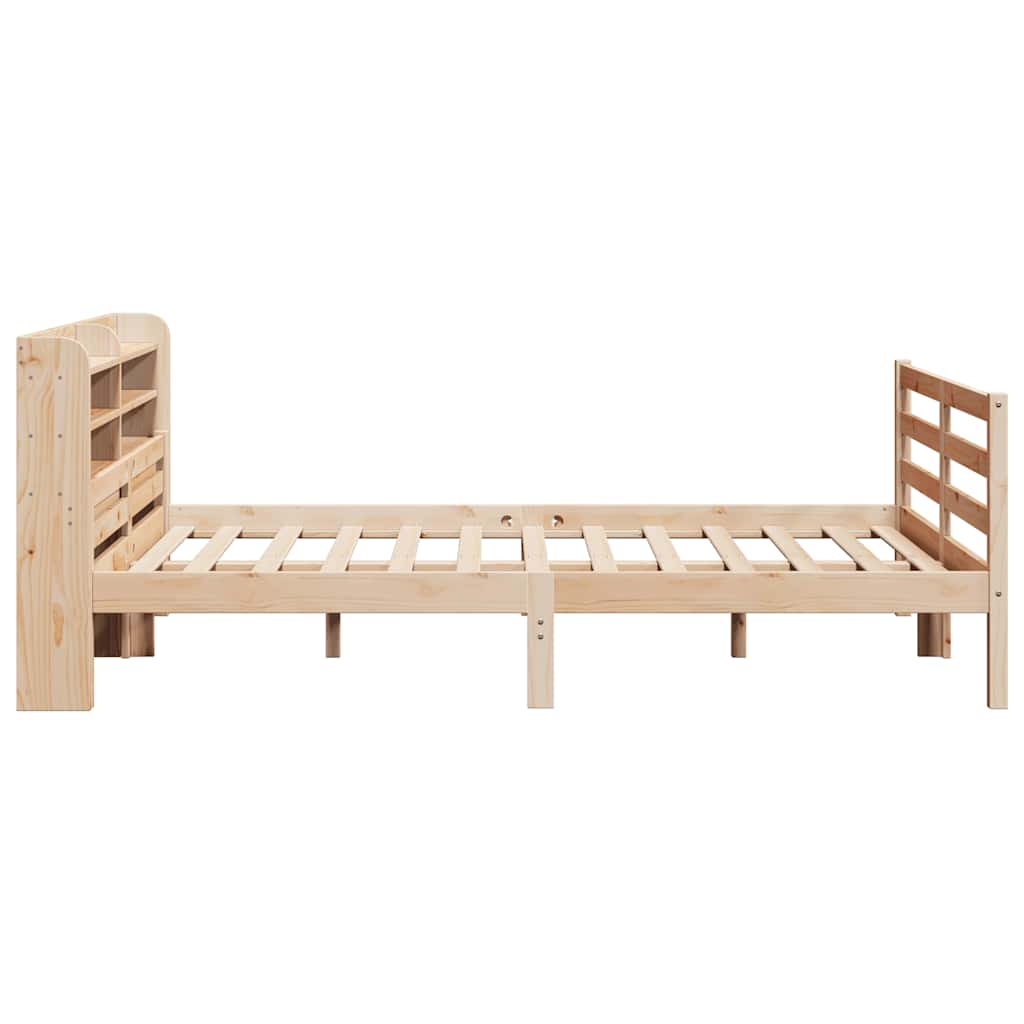 Okvir za krevet s uzglavljem 160 x 200 cm od masivne borovine