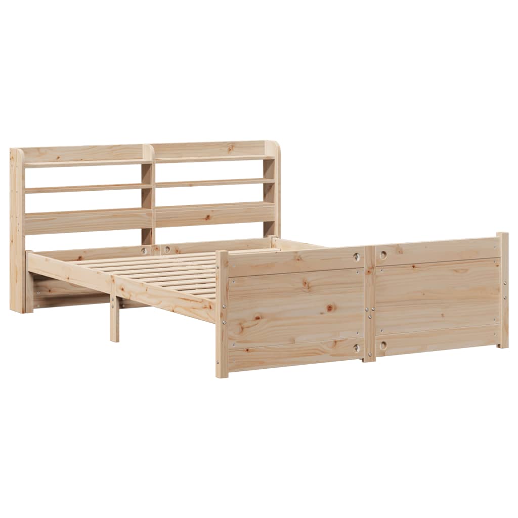 Okvir za krevet s uzglavljem 150 x 200 cm borovina