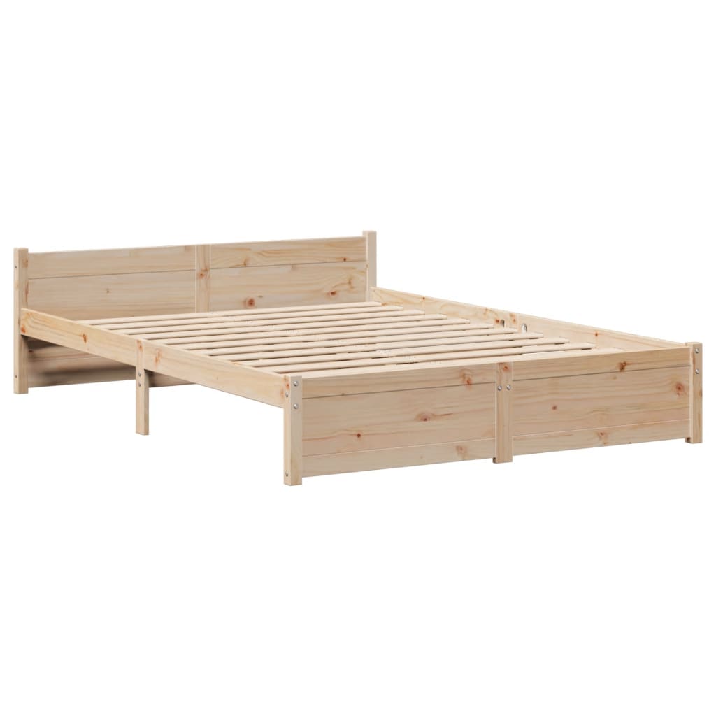 Okvir za krevet s uzglavljem 150 x 200 cm borovina