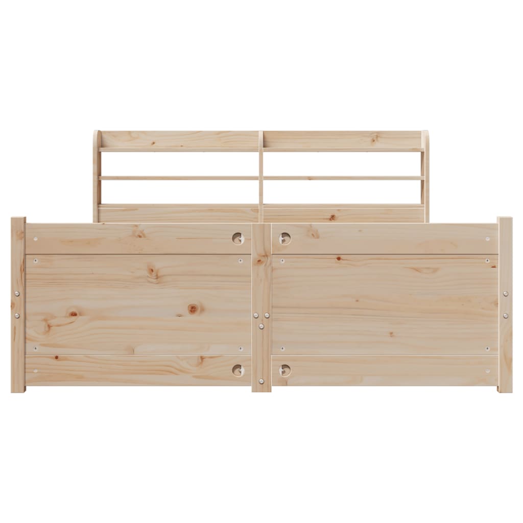 Okvir za krevet s uzglavljem 150 x 200 cm borovina