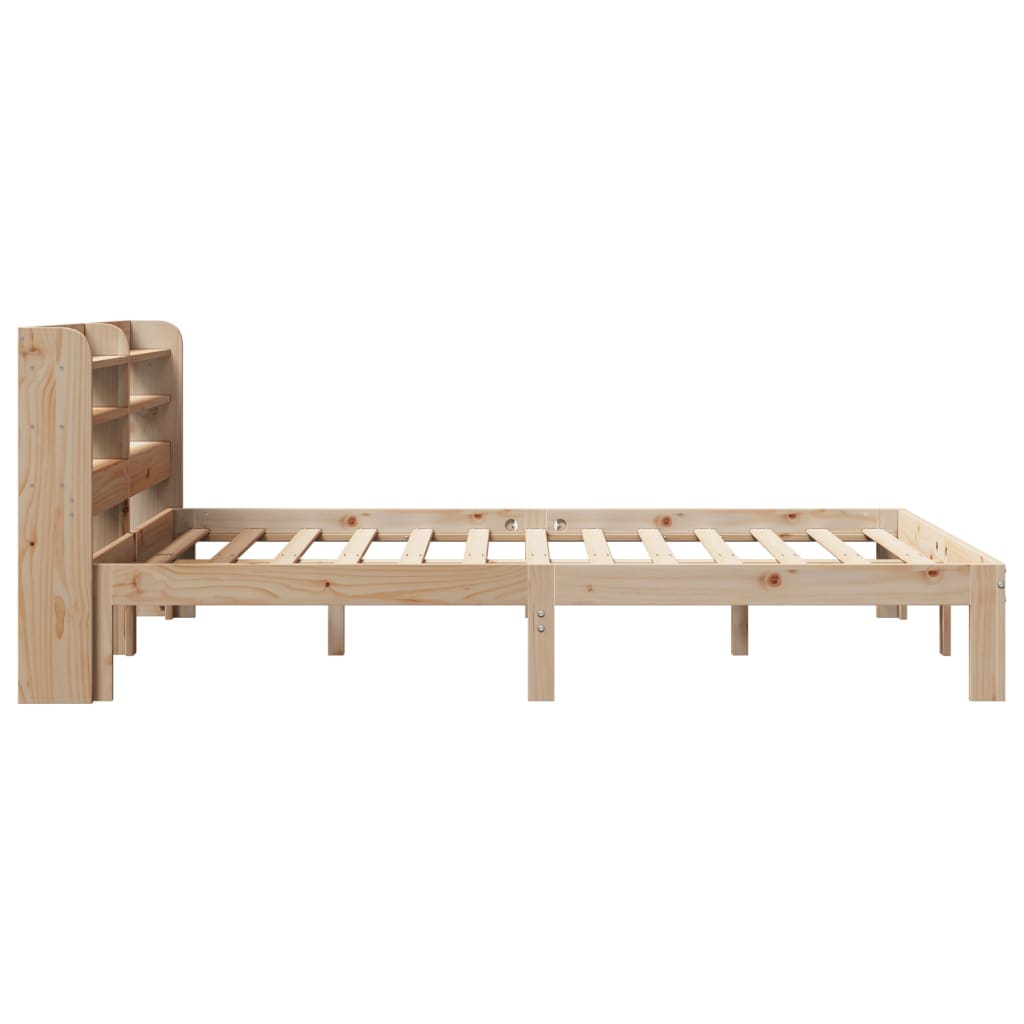 Okvir za krevet s uzglavljem 160 x 200 cm od masivne borovine
