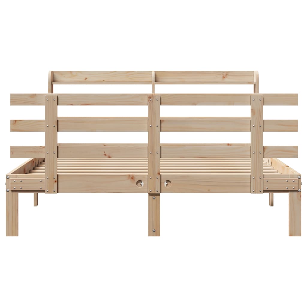 Okvir za krevet s uzglavljem 150 x 200 cm borovina