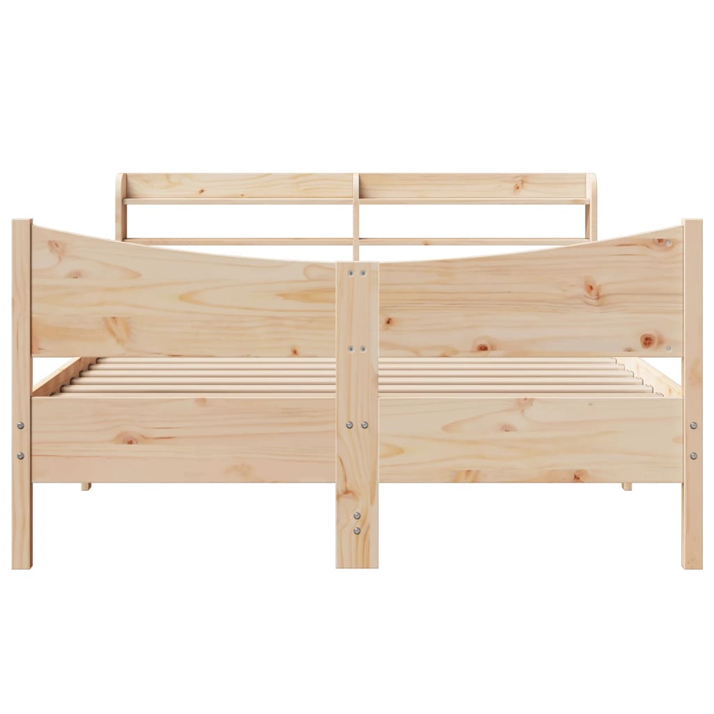 Okvir za krevet s uzglavljem 150 x 200 cm borovina