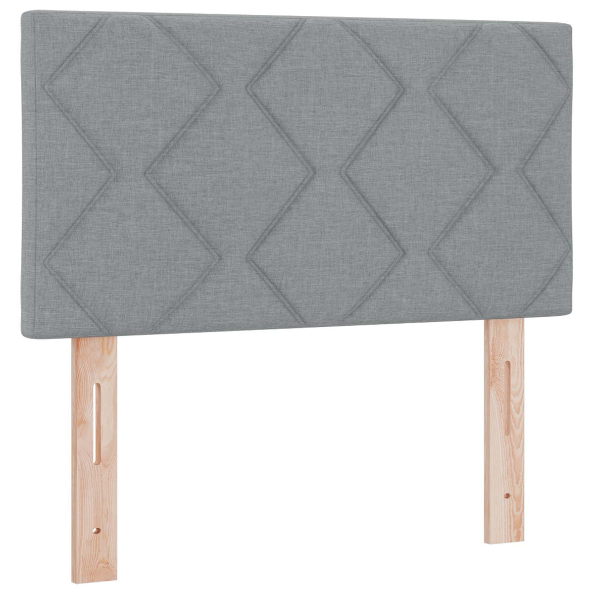 LED glava kreveta Svijetlo siva 80 cm tkanina