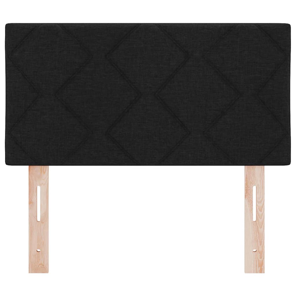 LED glava kreveta Crna 80 cm tkanina