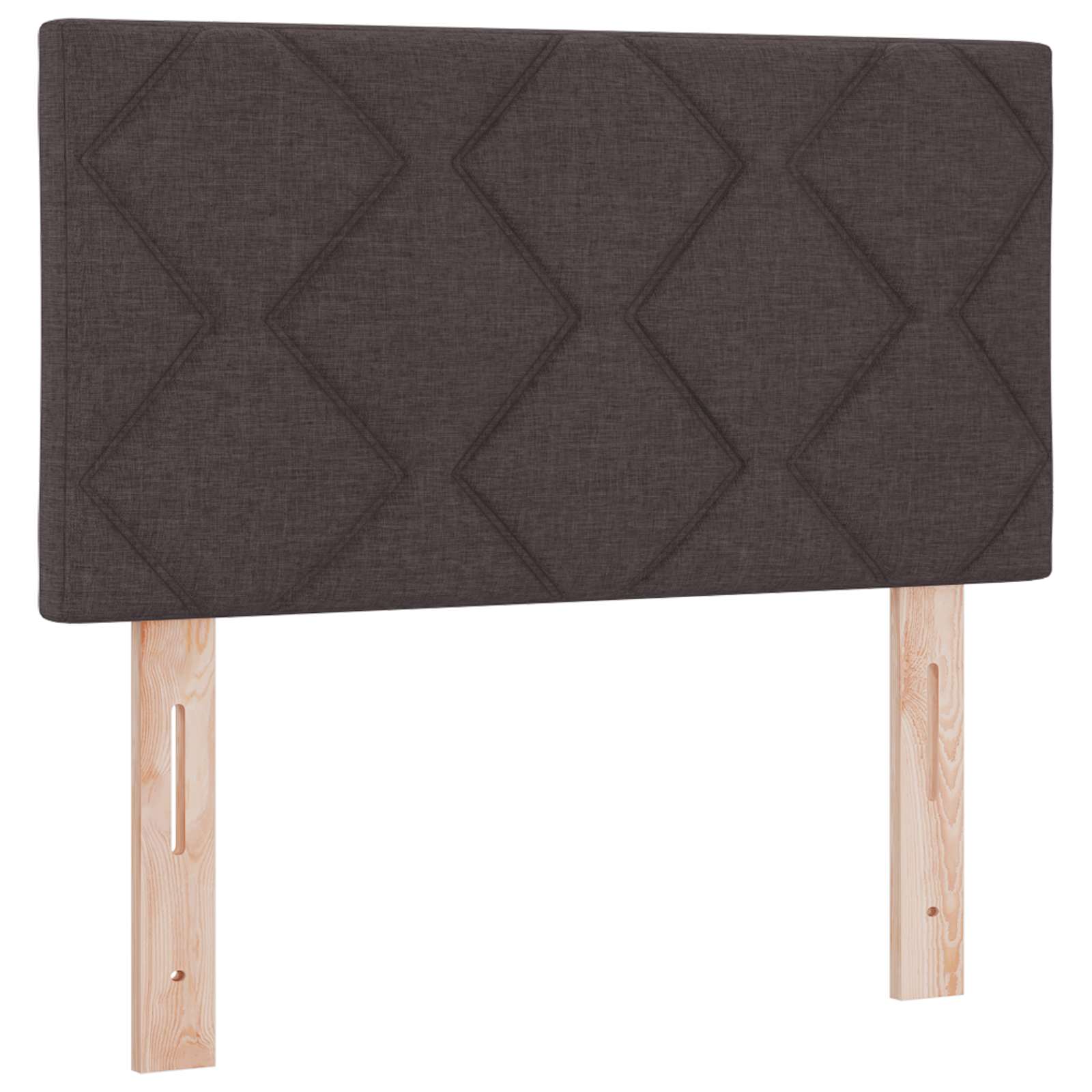 LED glava kreveta Smeđa 80 cm tkanina