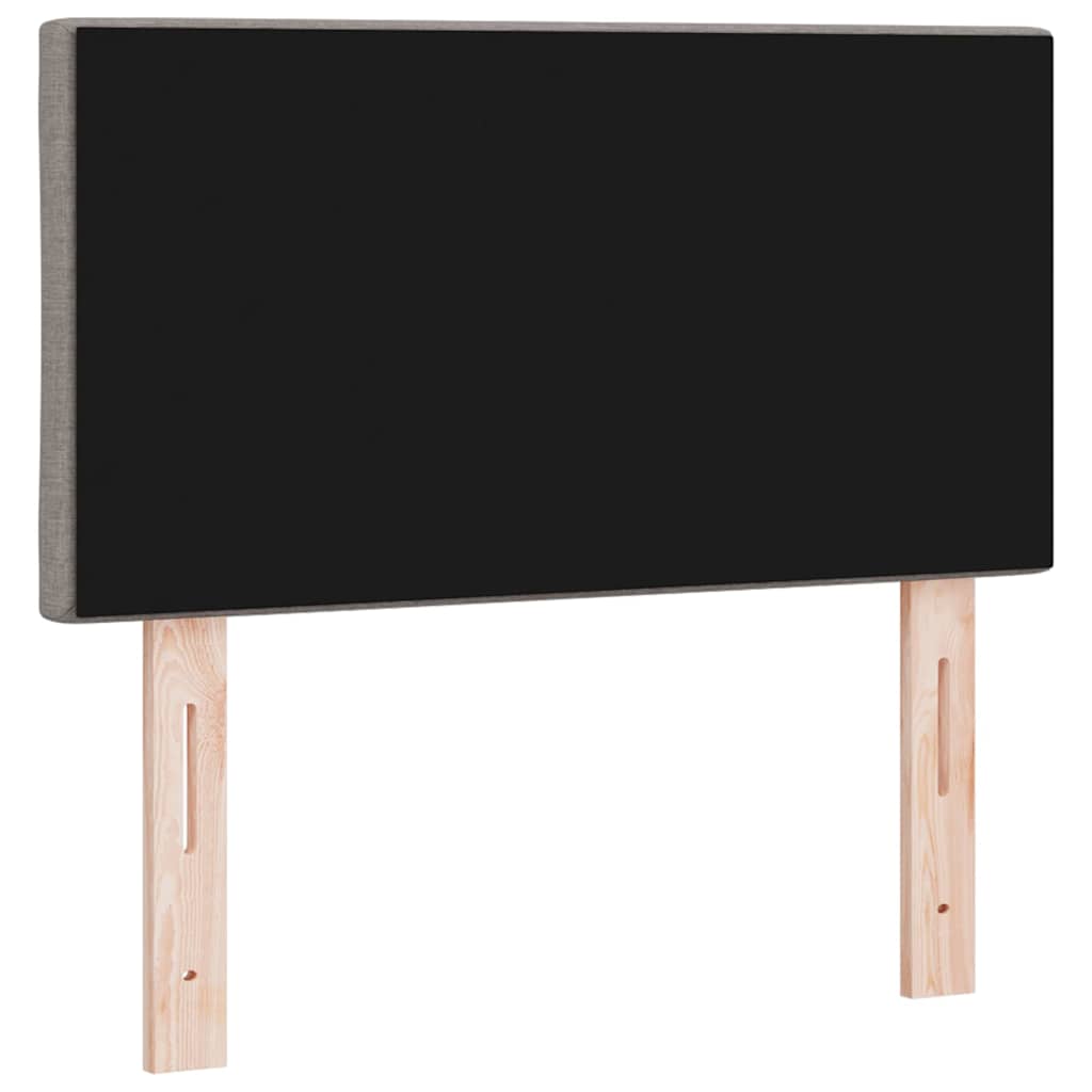 LED glava kreveta Sivo-smeđa 80 cm tkanina