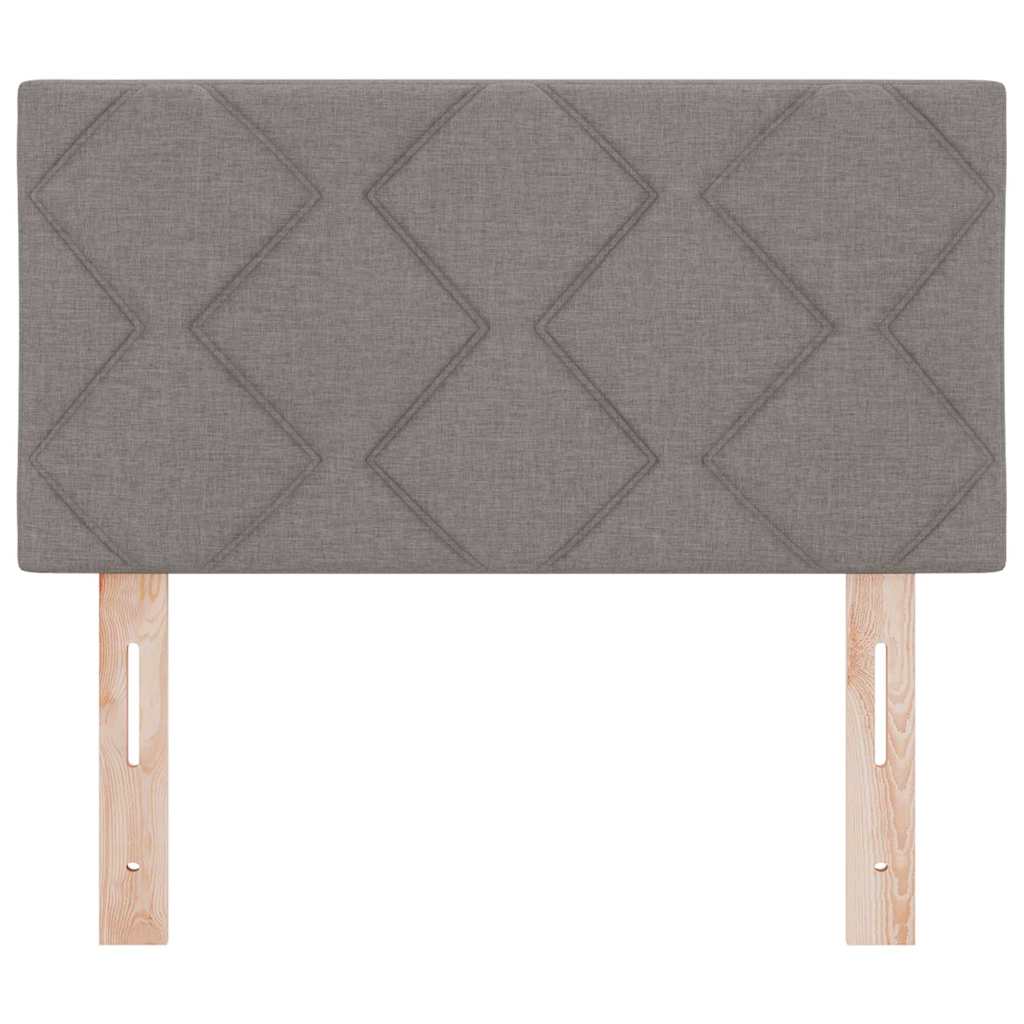 LED glava kreveta Sivo-smeđa 80 cm tkanina