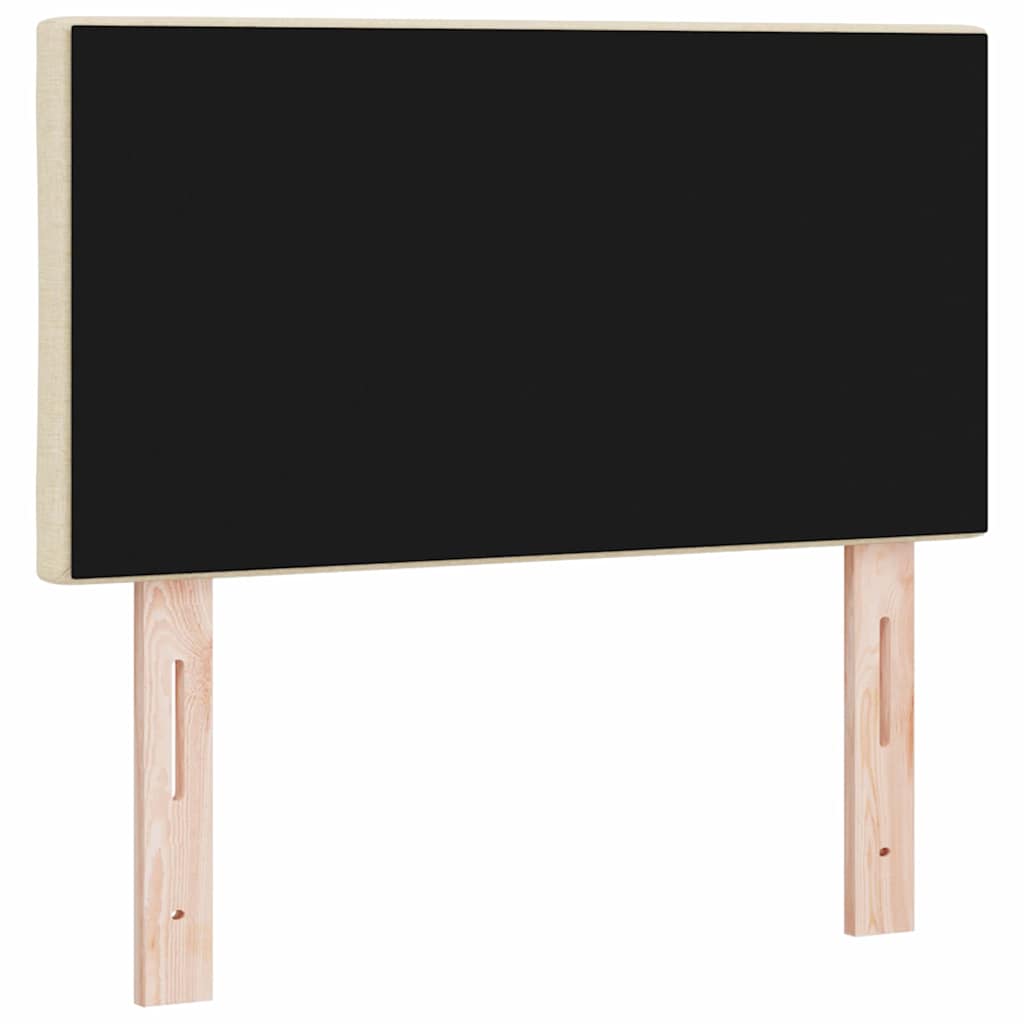 LED glava kreveta Krema 80 cm tkanina