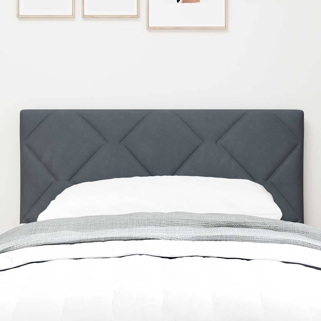 LED glava kreveta Tamno siva 80 cm Baršun