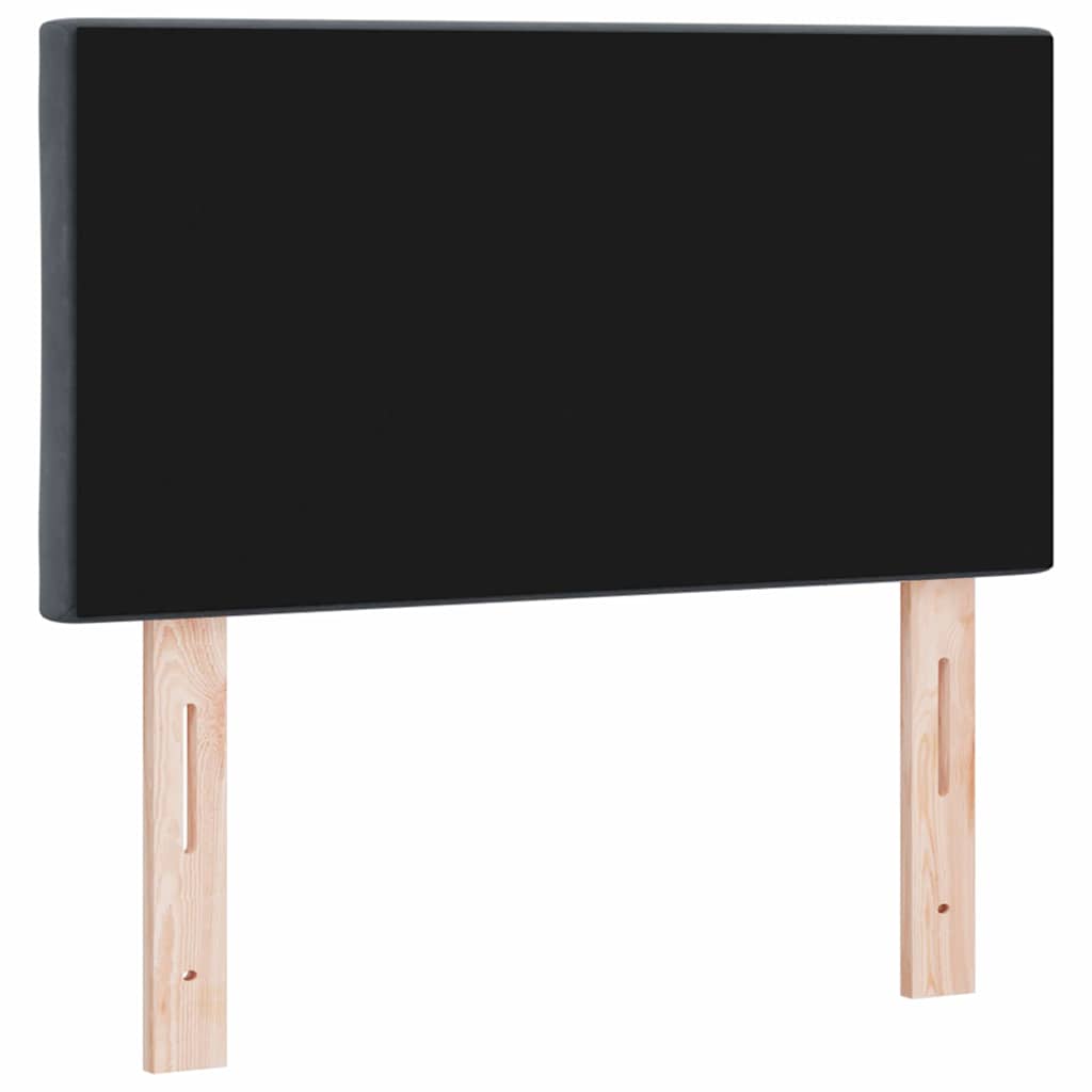 LED glava kreveta Tamno siva 80 cm Baršun